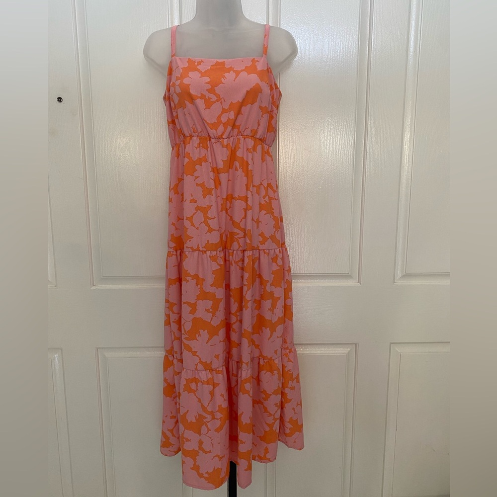 Social Standard by Sanctuary Pink and Orange Dress Sz S